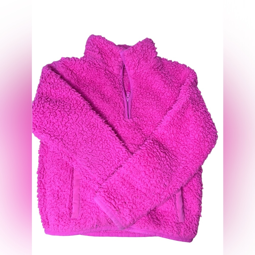 Girls cat and jack pull over wool like Sherpa sz xs4/5